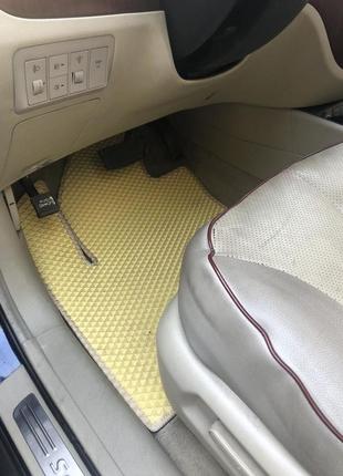 Килимки eva (бежеві) 2010-2012 для hyundai santa fe 2 рр