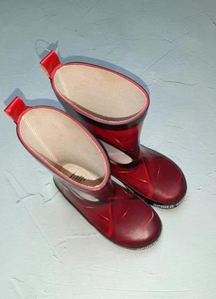 🌿1+1=3 модные красные резиновые сапожки спайдермен marvel, размер 255 фото