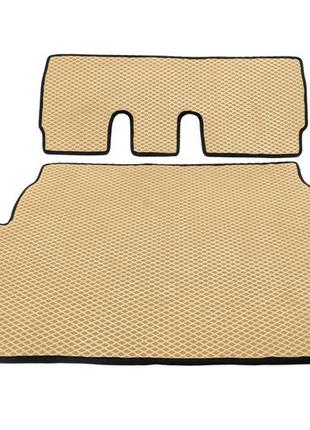 Килимок багажника (eva, поліуретановий, бежевий) 7-місний із сабвуфером для peugeot 4007