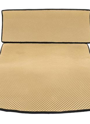 Коврик багажника v1 maxi (eva, полиуретановый, бежевый) для volkswagen caddy 2010-2015 гг