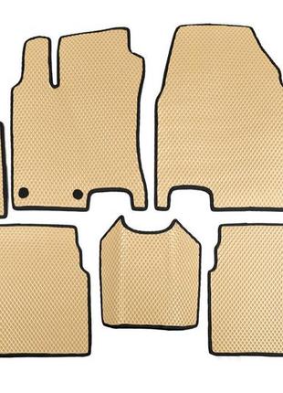 Коврики для -20242 (3 ряда, eva, бежевый) для nissan qashqai 2007-2010 гг