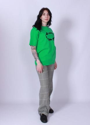 Футболка off-white off circle tomboy in tee green black5 фото