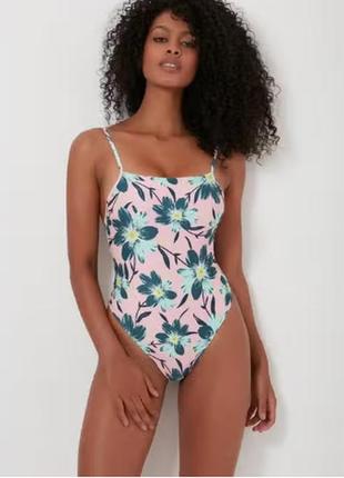 Uk 12 eur 40 невероятный слитный купальник в цветочный принт boux avenue