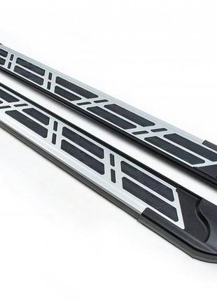 Боковые пороги sunrise (2 шт., алюминий) для nissan pathfinder r51 2005-2014 гг