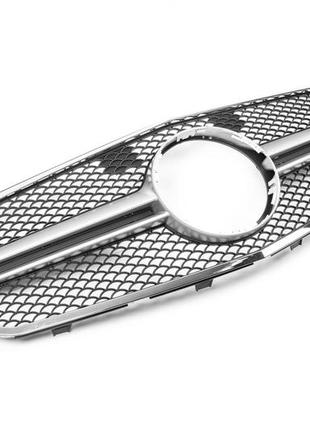 Передняя решетка amg silver (2009-2012) для mercedes e-сlass w212