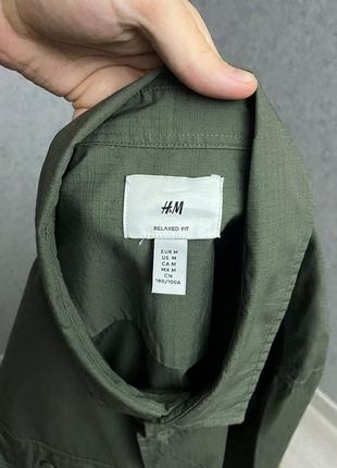 Зеленая рубашка от бренда h&m5 фото