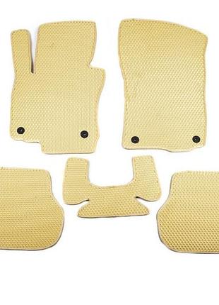 Коврики eva (бежевые) для skoda octavia ii a5 2010-2013 гг