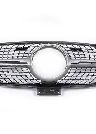Тюнинг решетка радиатора (diamond silver) без камеры для mercedes gle coupe c292 2015-2019 гг