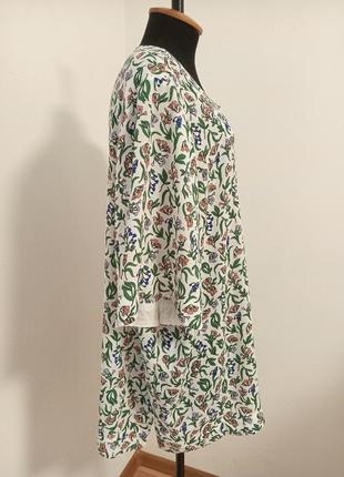 Туника в цветочек m&s collection р.24,ог 140.3 фото