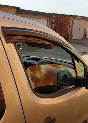 Ветровики (2 шт, sunplex sport) для peugeot partner tepee 2008-2018 гг