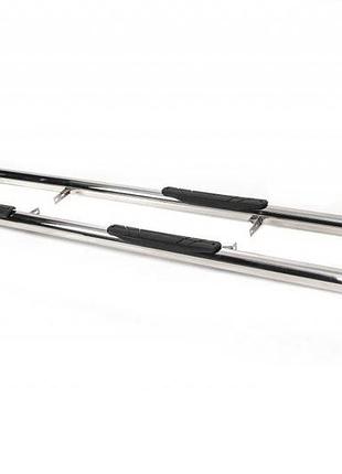 Бічні труби bb002 (2 шт., нерж.) 70 мм, максі база для ford connect 2006-2009 рр