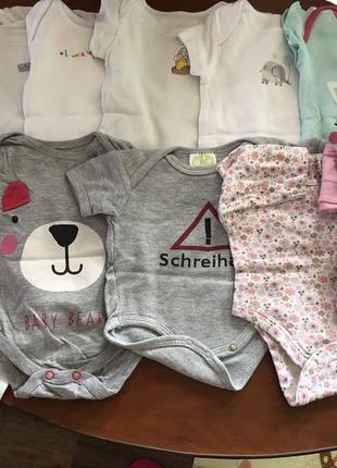 Бодики на девочку от 0-1-2 месяцев