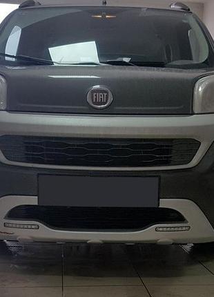 Передняя губа led (2014-2024, под покраску) для citroen nemo