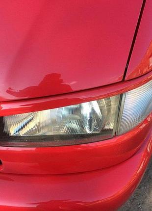 Ресницы косой капот (2 шт) черный мат для volkswagen t4 caravelle/multivan