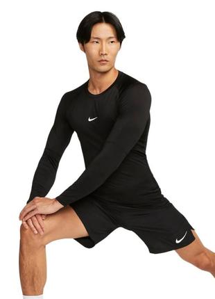 Оригинальная компрессионная футболка мужская nike pro dri-fit tight top fb7919-0102 фото