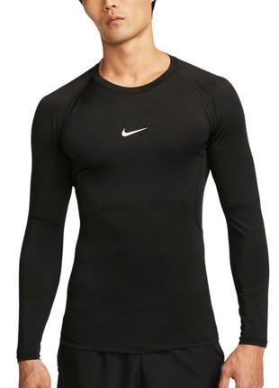 Оригінальна компресійна футболка чоловіча nike pro dri-fit tight top fb7919-010