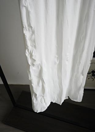Жатая юбка с разрезом zara4 фото