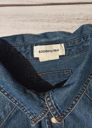 Джинсова сорочка denim by h&m3 фото