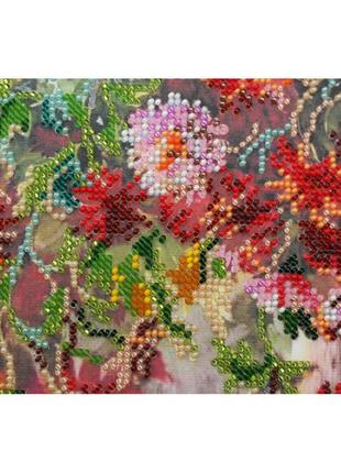Набор для вышивки бисером "хризантемы" ab-490 31х38 см3 фото