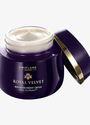 Подтягивающий ночной крем royal velvet oriflame1 фото