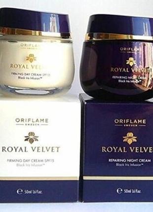 Подтягивающий ночной крем royal velvet oriflame2 фото