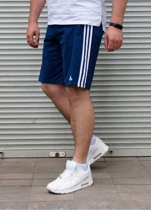 Чоловічі шорти adidas батал блакитні4 фото