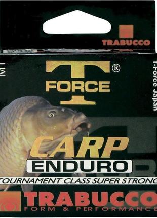 Леска карповая, леска для ловли карп, леска на карпа, леска trabucco t-force carp enduro 1200м 0.309мм 11,95кг