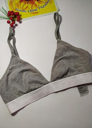 Коттоновый лиф-топ на резинке h&m, eur 40, 75c