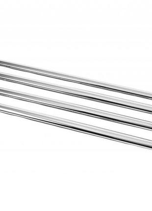 Молдинг дверей (4 шт., нерж., ) carmos - турецька сталь для dacia logan i 2005-2008 рр