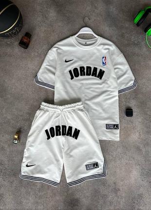 Чоловічий спортивний костюм nike jordan nba шорти + футболка