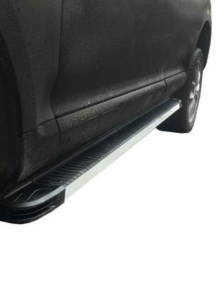 Боковые пороги maya v1 (2 шт., алюминий) для ford explorer 2011-2019 гг