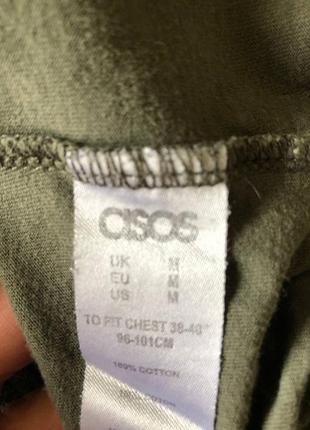 Футболка asos зеленая мужская4 фото