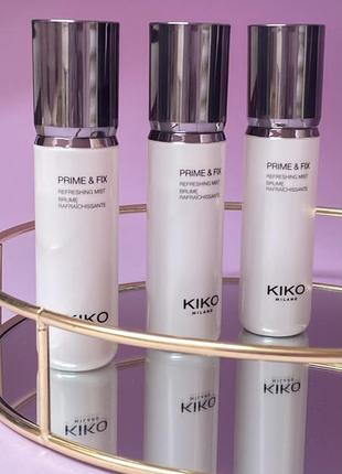 Спрей фіксатор макіяжу kiko milano prime & fix refreshing mist