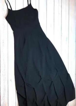 🤩1+1=3 шикарное черное длинное платье xanaka, размер 44 - 46