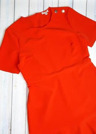 💥1+1=3 фирменное яркое оранжевое платье warehouse, размер 50 - 522 фото