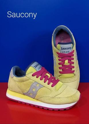 Кожаные женские кроссовки saucony donna jazz оригинал