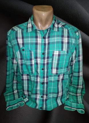 Бавовняна сорочка 48 розміру clockhouse