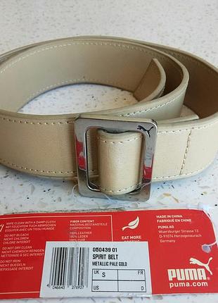 Кожаный женский ремень пояс puma spirit belt