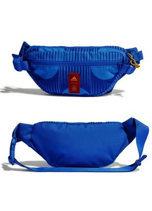 Adidas spain unisex waist bag crossbody blue gold hm2285 поясная сумка на пояс плечо бананка оригинал1 фото