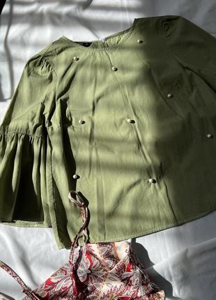 Блуза кофтинка перлини zara3 фото