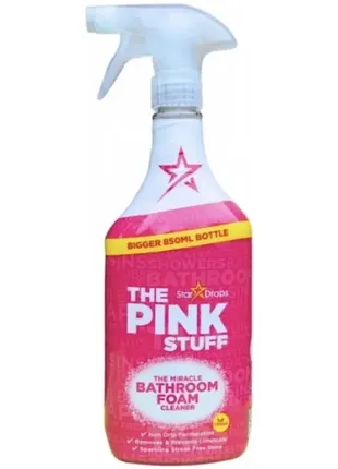 Чистящее средство для ванной комнаты pink stuff bathroom cleaner 850 мл1 фото