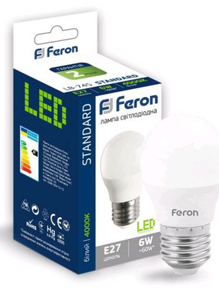 Світлодіодна лампа feron lb-745 6w e27 4000k