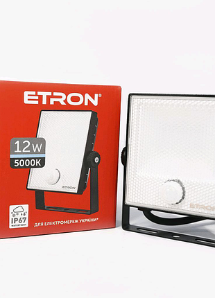 Прожектор etron spotlight 1-esp-222 12w 5000к з датчиком присутно