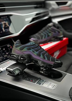 Кроссовки nike air max plus black chameleon5 фото