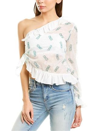 Оригинальная блуза топ pinko на одно плечо хs-m