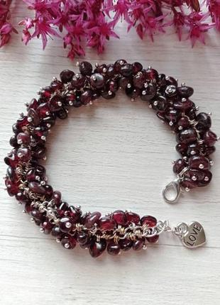 Гранатовый комплект: "вечная любовь"