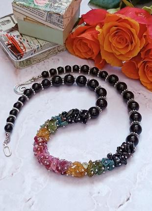 Кольє "розкішний турмалін"