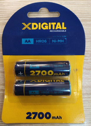 Акумулятори aa (hr6) x-digital 2700mah 2 шт.