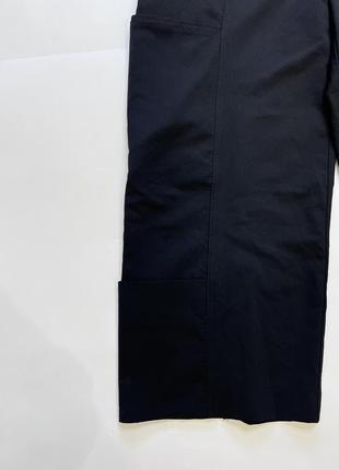 Шерстяные дизайнерские кюлоты с накладным карманом3 фото