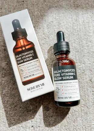 Some by mi galactomyces pure glow vitamin c serum — сироватка з галактомісісом і вітаміном с 3% 30мл